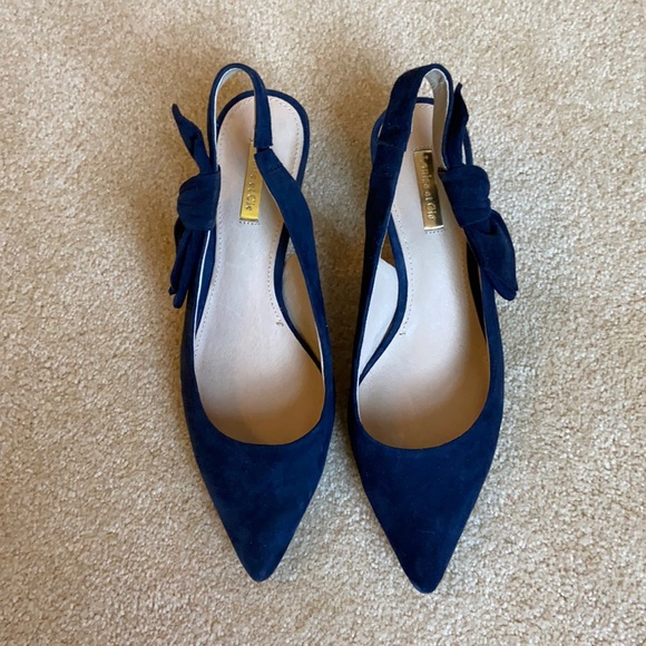 Louise et Cie Blue Suede Heels - Picture 1 of 7